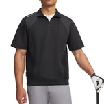 Under Armour 短袖 Drive Wind Golf 1/4 拉链 - 黑色