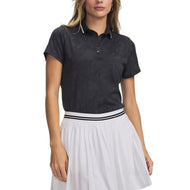 Under Armour 女式 ArmourDry 提花高尔夫 Polo 衫 - 黑色