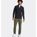 Under Armour Drive Pro Storm Hybrid Golf Half Zip-黑色
