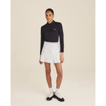 Malbon 女式 Venus 长袖高尔夫 Polo 衫 - 黑色