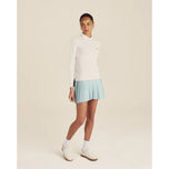 Malbon Women's Venus Long Sleeve Golf Polo Shirt - White