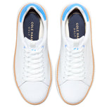 Cole Haan Women's GrandPrø Topspin Waterproof Golf Shoes - Optic White/Azure Blue