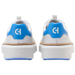 Cole Haan Women's GrandPrø Topspin Waterproof Golf Shoes - Optic White/Azure Blue