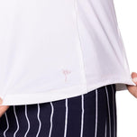 高尔夫蒂尼女子酷女孩长袖高尔夫球球衫 - 白色