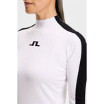 J.Lindeberg 女式 Adia 针织高尔夫毛衣 - 白色