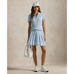 RLX RALPH LAUREN妇女4向伸展pleated高尔夫球运动员 - 冷泉/陶瓷白色