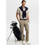 J.Lindeberg Tour Tech Printed Golf Polo Shirt - Bridge Stack Brindle