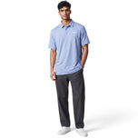 Under Armour 季后赛条纹高尔夫 Polo 衫 - 蓝色/白色