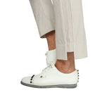 Golftini Women's Stretch Ankle Golf Pants - Khaki Houndstooth