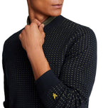 Lyle And Scott Golf Grid Crew Neck Jumper - Dark Navy