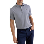 Peter Millar 纯色性能长袖平纹针织高尔夫 Polo 衫 - 海军蓝