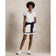 RLX Ralph Lauren Women's 4-Way Stretch Pleated Golf Skort - Ceramic White/Navy
