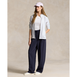 RLX RALPH LAUREN女子力量拉伸全拉链高尔夫球外套 - 陶瓷白色