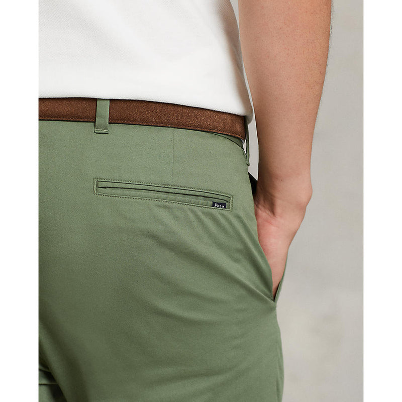 Polo Performance Ralph Lauren 剪裁合身性能斜纹棉布裤 - 工装绿