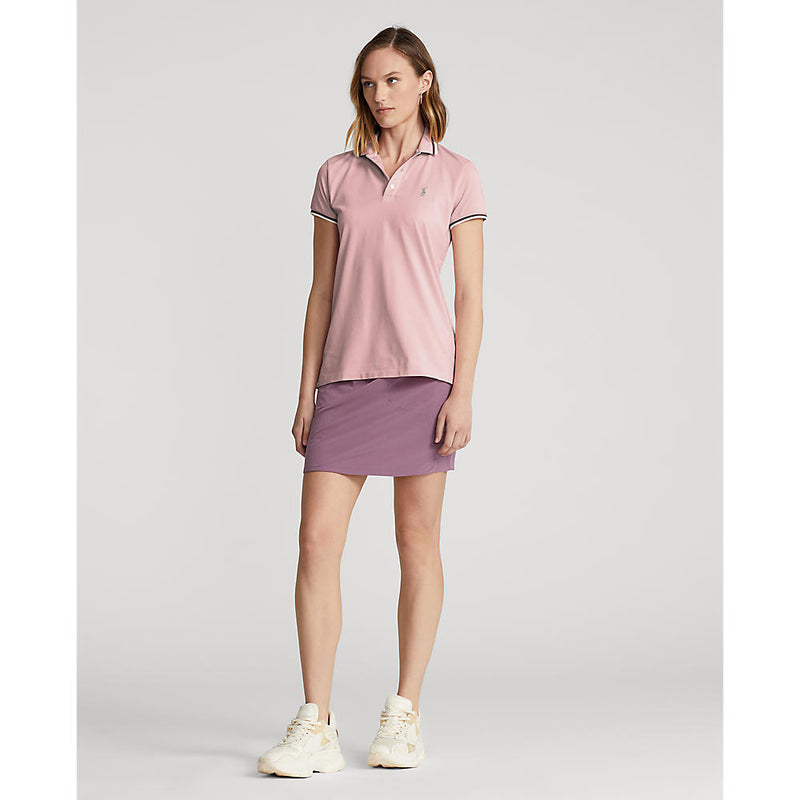 RLX Ralph Lauren 女式 Tour Pique 高尔夫衬衫 - 粉沙色