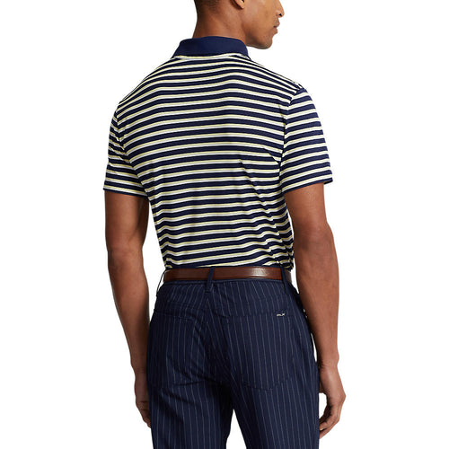 RLX Ralph Lauren Tour 珠地条纹 Polo 衫 - 法国海军蓝多色