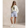 RLX Ralph Lauren Women's Polo Bear 2/48 Cotton Blend Golf Pullover - White Splash Multi