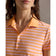 RLX Ralph Lauren 女式印花轻质气流高尔夫 Polo 衫 - 雾蓝色/陶瓷白