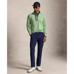 RLX Ralph Lauren Driver Luz Perf 球衣 1/4 拉链高尔夫中层 - 内陆绿色希瑟