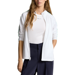 RLX RALPH LAUREN女子力量拉伸全拉链高尔夫球外套 - 陶瓷白色
