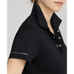RLX Ralph Lauren 女子巡回赛性能高尔夫衬衫 - Polo 黑色
