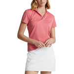RLX Ralph Lauren 女式巡回演出高尔夫衬衫 - 沙漠玫瑰色
