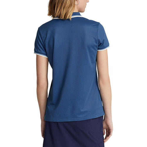 RLX Ralph Lauren 女式 Tour Pique 高尔夫衬衫 - 靛蓝