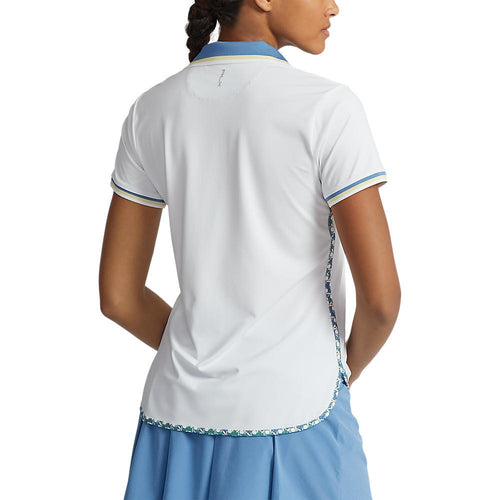 RLX Ralph Lauren 女式印花 Aiflow 高尔夫 Polo 衫 - 纯白色多色