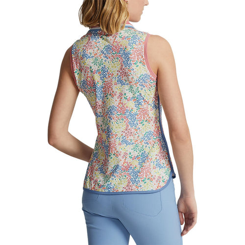 RLX Ralph Lauren 女式印花气流无袖高尔夫衬衫 - 基韦斯特花瓣