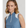 RLX Ralph Lauren 女式 Air Tech Pique 高尔夫 Polo 衫 - 哈特拉斯蓝色