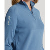 RLX Ralph Lauren Women's Coolmax 1/4 Zip Pullover - Hatteras Blue/Desert Pink