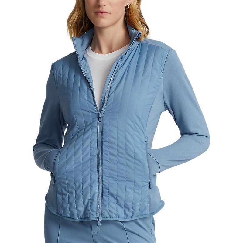 RLX Ralph Lauren 女式混合性能全拉链夹克 - 哈特拉斯蓝色