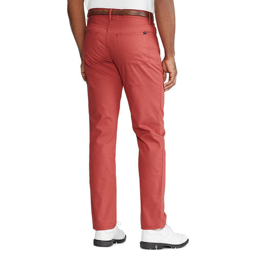 Polo Golf Ralph Lauren 定制版型高性能斜纹棉布裤 - 中红色