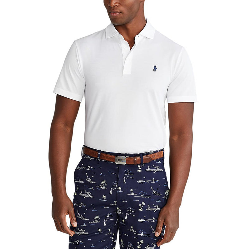 Polo Golf Ralph Lauren Tour Pique Polo 衫 - 白色