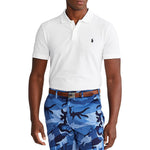 Polo 高尔夫 Ralph Lauren 棉质珠地网布高性能 Polo 衫 - 纯白色