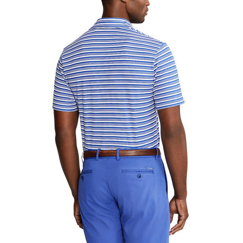 Polo Golf Ralph Lauren Tour Pique 条纹 Polo 衫 - Liberty/白色