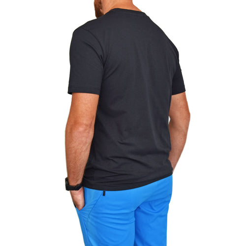 BOSS 常规版型棉质 T 恤 - 深蓝色