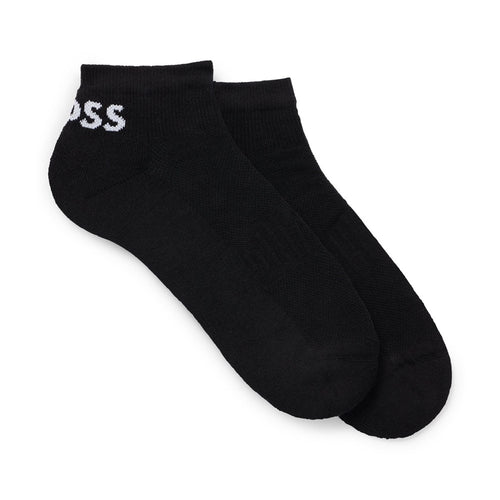 BOSS 两件装及踝运动袜 - 黑色