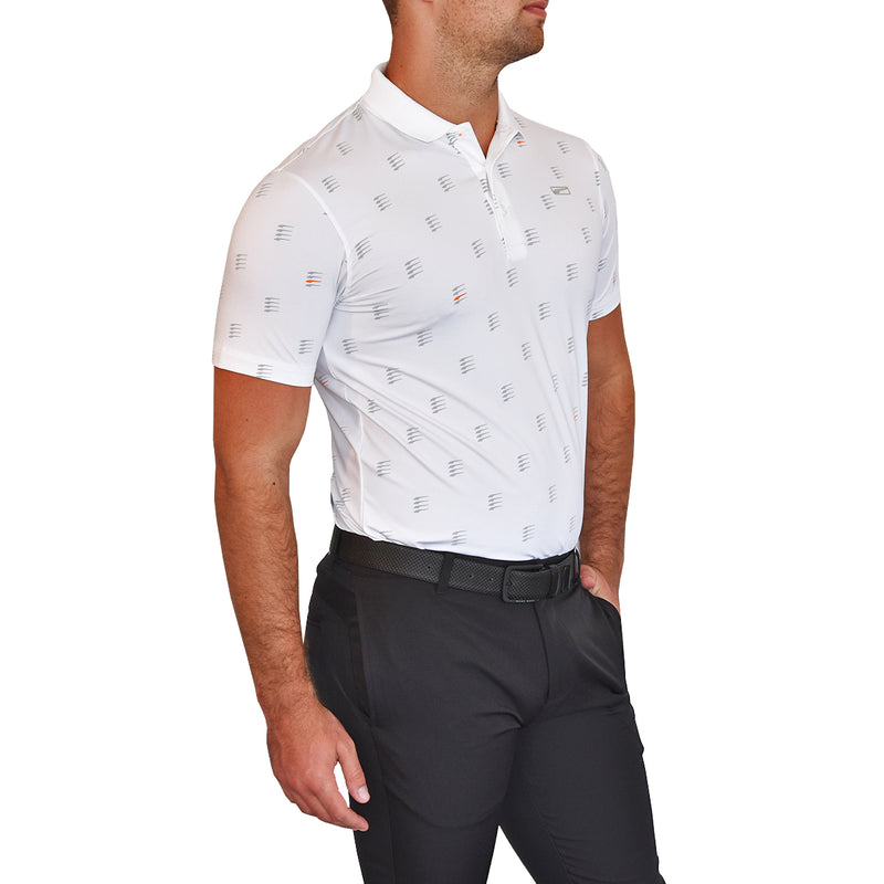 Puma MATTR Moving Day Golf Polo 衫 - 亮白色/亮橙色