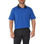 KJUS 路易斯条纹马球高尔夫衬衫 - 太平洋蓝/亚特兰大蓝