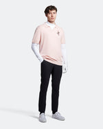 Lyle &amp; Scott 高尔夫球员针织 Polo 衫 - 免费粉色
