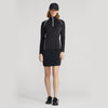 RLX Ralph Lauren 女式球衣 UV 四分之一拉链高尔夫套头衫 - Polo 黑色