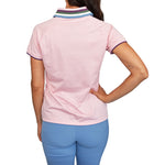 RLX Ralph Lauren 女式 Tour Pique 1/4 拉链高尔夫衬衫 - 粉色沙色多色
