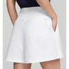 RLX Ralph Lauren 女式高性能褶皱高尔夫短裤 - 纯白色