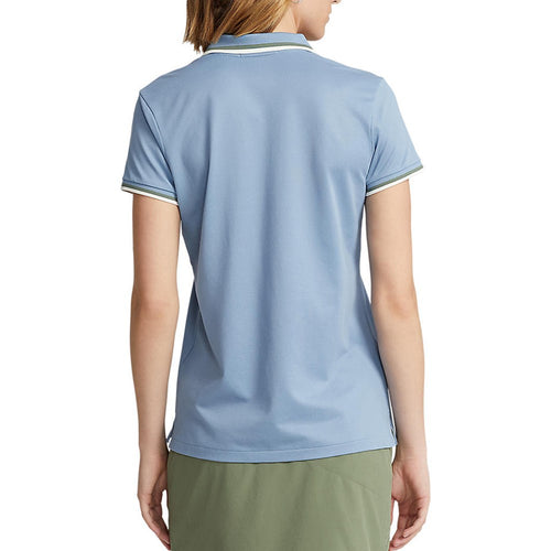 RLX Ralph Lauren 女式 Tour Pique 高尔夫衬衫 - 深蓝色