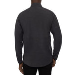 Travis Mathew Ranchero全邮政高尔夫球外套 - 希瑟灰色细条纹