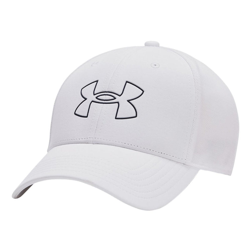 Under Armour Iso Chill Driver Mesh 可调节高尔夫球帽 - 白色/学院风