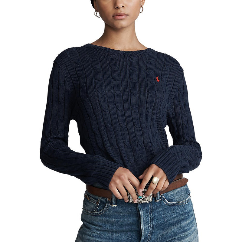 Polo Golf Ralph Lauren Women's Julianna Cable-Knit Sweater - French Navy