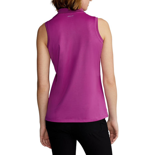 RLX Ralph Lauren 女式巡回演出无袖高尔夫衬衫 - 亮粉色