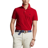 马球性能Ralph Lauren棉花Polo -RL红色